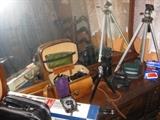 Tripods and Various camera equipment