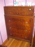 antique Burled Wood Chest