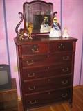 Antique Gentleman's Chest with Mirror