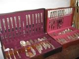 Two sets of gorgeous silverplate flatwate