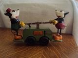 1930's Mickey and Minnie Mouse Hand Car by Walt Disney and Lionel Train Co. Paid over $700 over 30 years ago