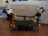 1930's Mickey and Minnie Mouse Hand Car by Walt Disney and Lionel Train Co. Paid over $700 over 30 years ago