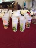 Blakely Pitcher and 12 Tall Glasses.  Great condition