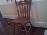 Set of 4 solid oak chairs