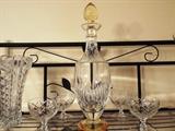 Vintage crystal decanter