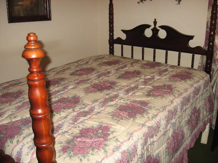 Lillian Russell Queen Size Bed with Mattress and Box Springs