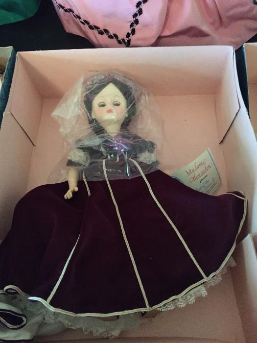 One of Six Presidential First Lady Dolls includes Abilgail Filmore, Julie Grant, Harriet Lane, Mary Todd Lincoln, Jane Pierce & Martha Johnson Patterson