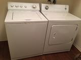Washer and Dryer - see next pics for brands.  They are older but still functional.  Dryer is Electric.