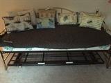 Trundle bed without the bottom mattress.  