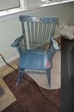 Petite wooden rocking chair