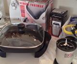 Hamilton Beach Can Opener, Black & Decker Skillet, George Foreman, Capresso Coffee Grinder, Magic Bullet