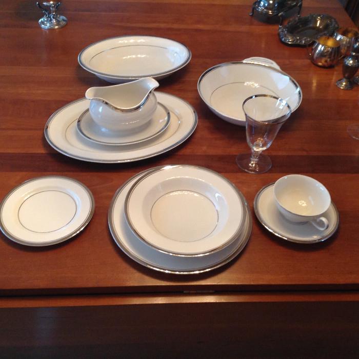 "Ancestral Wedding" china service for 12 plus service pieces - please note, only 11 cups!