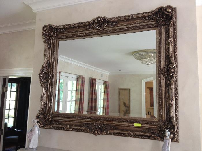 Large composite roccoco gilt mirror