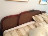 John Widdicomb French style King size caned headboard