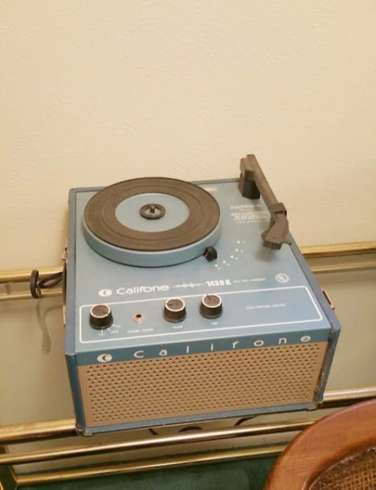 Califorone record player.  Works!