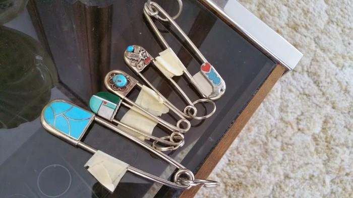 Turquoise clips