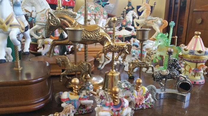 Lots and lots and lots of Carousel horses.