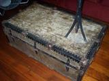 Old chest currently being used as a coffee table
