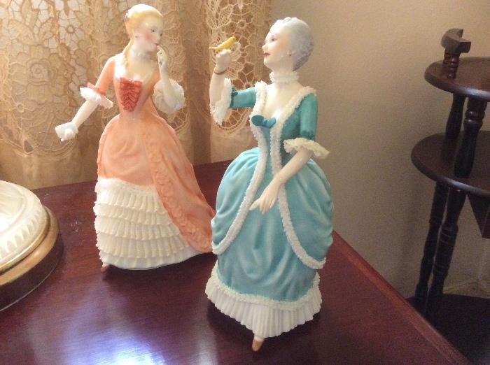 Pair of porcelain figurines