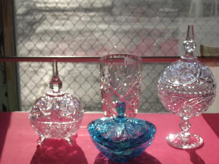 Indiana Glass Candy Dish, Crystal candy dishes