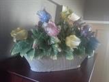 Marked Italy, looks like Capodimonte but even heavier. Part of our silent auction. A very large centerpiece.
