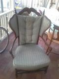 Very nice, if unusual, Drexel chair. Wide seat is very comfortable for, well, people with wide seats.