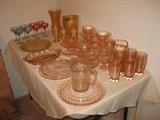 Pink Depression glass