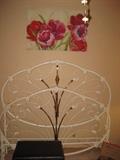 reproduction iron bed ( fits on a full queen bedframe)