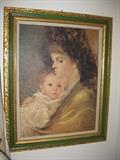 canvas framed vintage picture