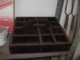 antique tray with handle