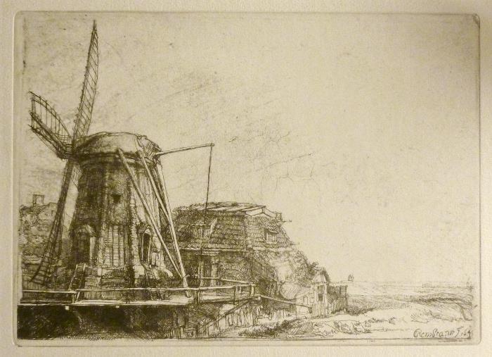 Artist: Rembrandt van Rijn
Title: The Windmill, 1641
Medium: Engraving, Signed in Plate
Size: 5 1/2" X 7 3/4"
Framed Size: 23" x 19"
Opening Price: $800
Estimated: $2,700-$3,700