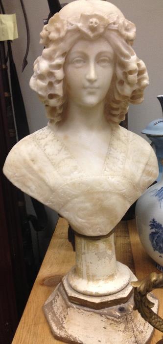 Italian Alabaster Style Bust
