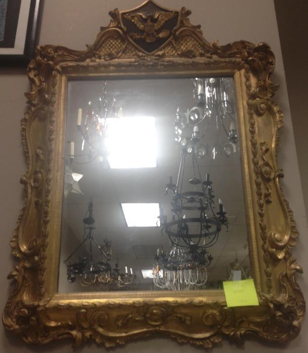 Antique American Federal Style Gilt Mirror