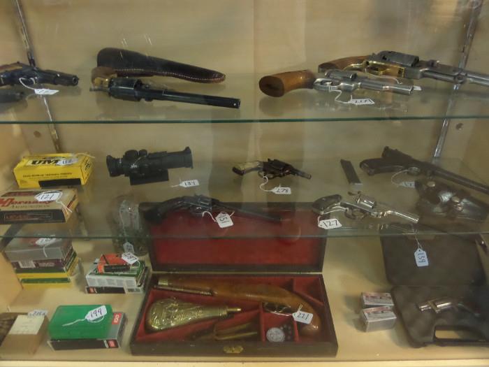 Firearms. Revolvers, Pistols, Black Powder, plus more