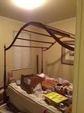 Ethan Allen full size poster bed and wooden canopy included ( plus a drop down desk with hutch available to match)