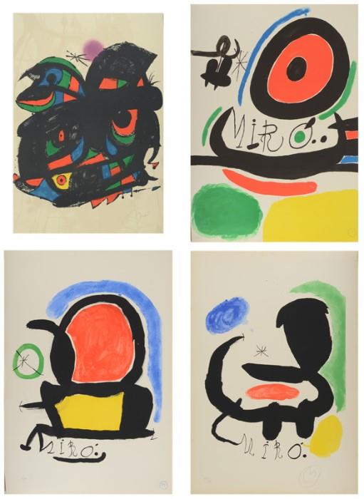 Many Miro Lithographs in the Sale