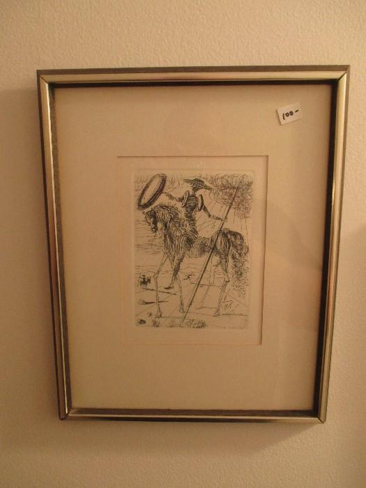 Original Salvador Dali etching