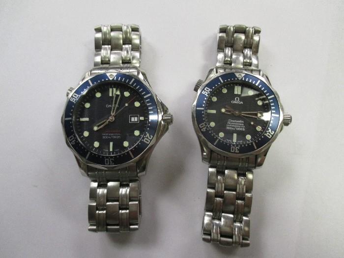 Omega Seamaster watches (mens and midsize)