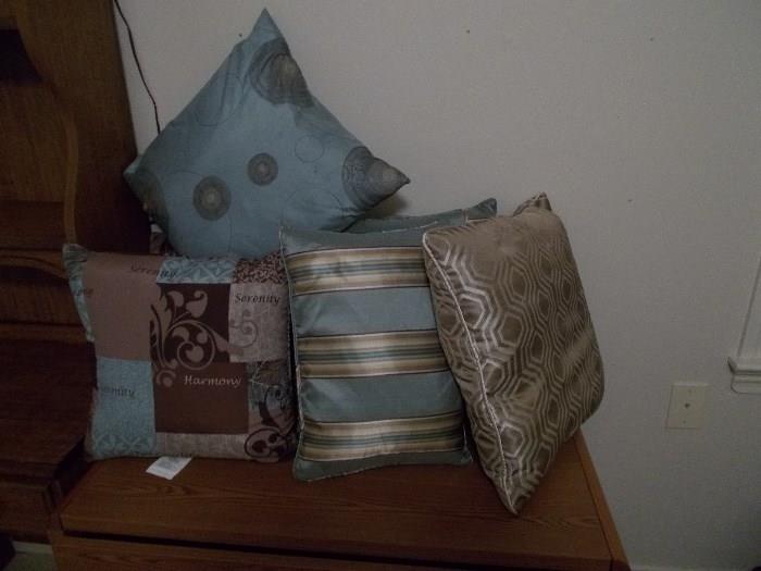 Sampling of Decorative Pillows - approximately 15 - 20 total!
