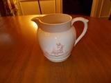WEDGWOOD Embossed Queen's Ware Pitcher - Of Etruria Barlston - England