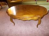 Cabernet by DREXEL Oval (with curved lines) Coffee Table - Pretty!
