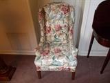 TALL Floral Wing Back Chair - COLORFUL...but I LOVE it!!!!!