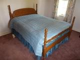TRADITIONAL Wooden Double Bed (head board & foot board) - Box Springs & Mattress & All Bedding will be included!!!!!!!!!!!!!