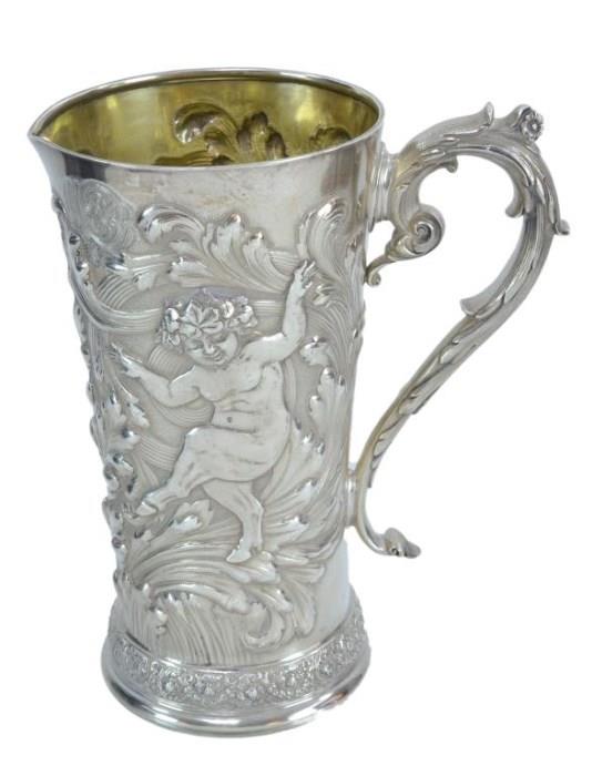 Tiffany & Co. Makers Sterling Silver Faun Pitcher
