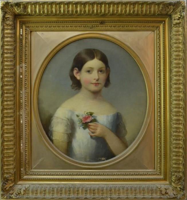 Portrait Of Miriam Boocock as Child Oil Painting
