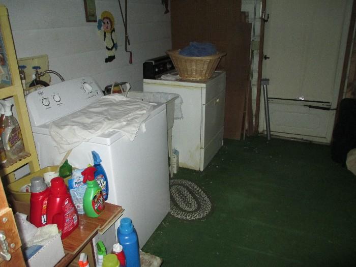 washer and dryer in fine working condition along with extra detergent and fabric softeners..mostly unopened