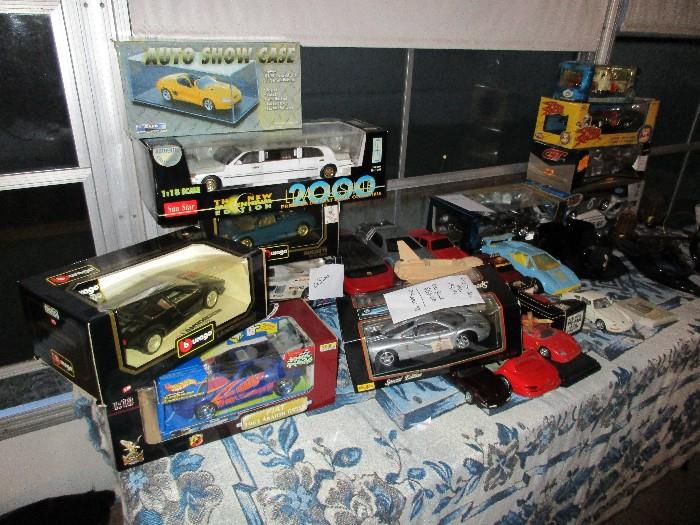 COLLECTION OF UNOPENED MODEL CARS--LAMBORGHINI, BUGATTI...ETC, MANY OF THESE MODELS LIST ON EBAY AND AMAZON FOR $100 AND $200 BUT YOU MAY OWN THEM FOR FAR LESS
