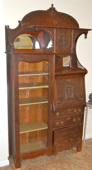 FABULOUS VICTORIAN DECK/  BOOKCASE