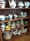 Porcelain Teapots, Cup/Saucers & Bone China