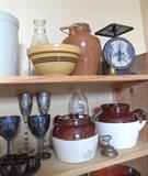 Stoneware, Bottles & Silverplate